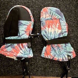 Colorful Tie-Dye Kids Mittens